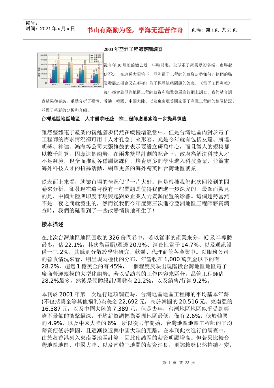 亚洲工程师薪酬调查_第1页