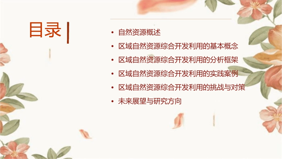 区域自然资源综合开发利用分析课件_第2页