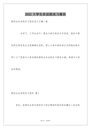 2024大学生在法院实习报告_1