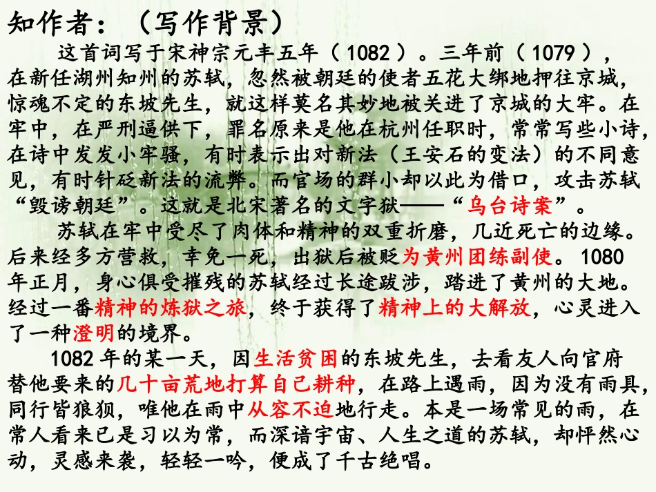 《定风波》课件_第3页