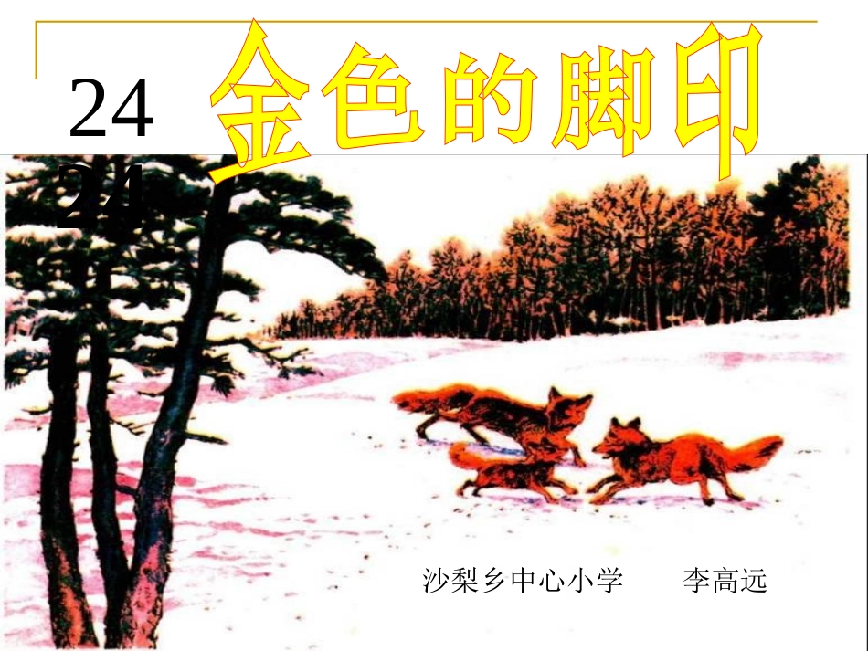 《金色的脚印》_第1页