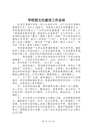学校园文化建设工作总结 (21)
