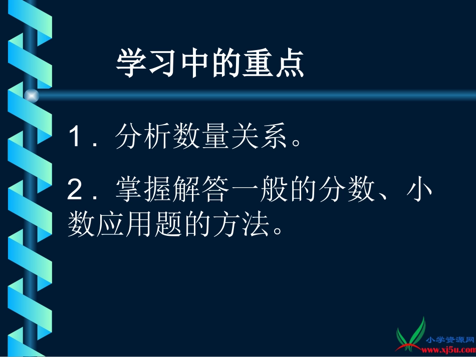 人教新课标数学六年级上册《一般的分数、小数应用题（一）》PPT课件_第3页