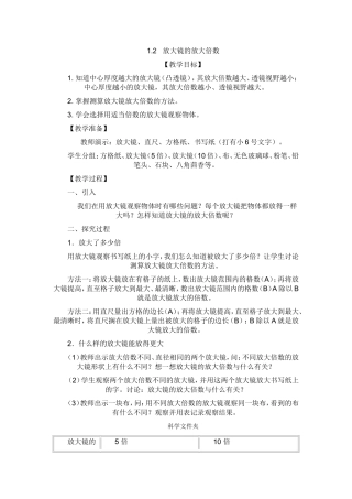 放大镜的放大倍数