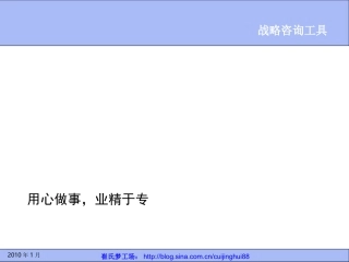 战略管理分析工具_