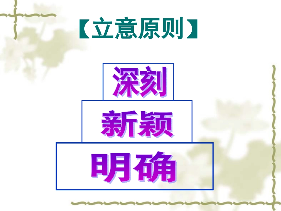 帅气彰显_高下立决——初中作文立意训练(公开课课件)_第3页