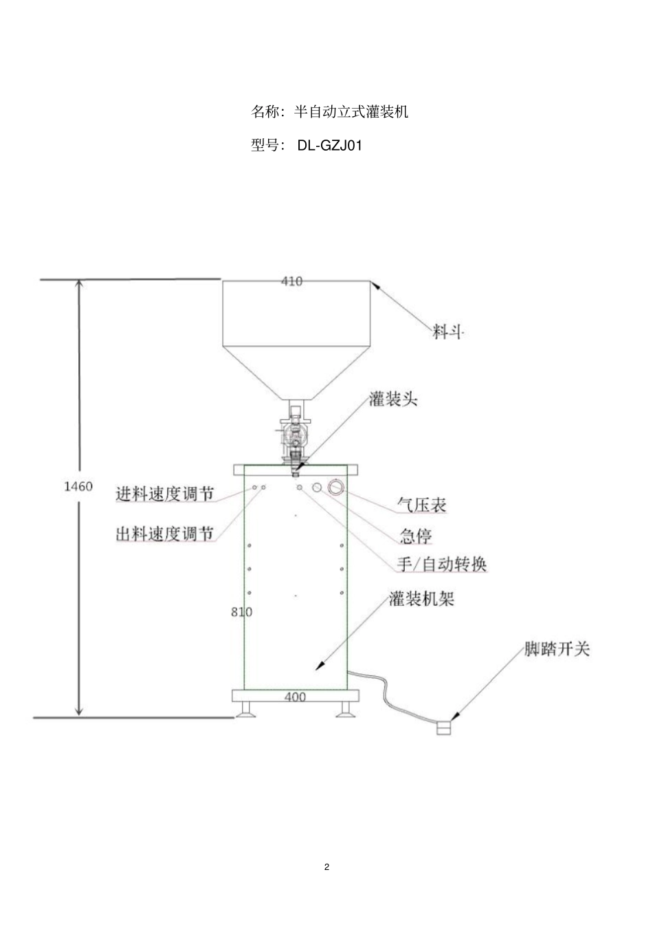 半自动灌装机说明书资料_第2页