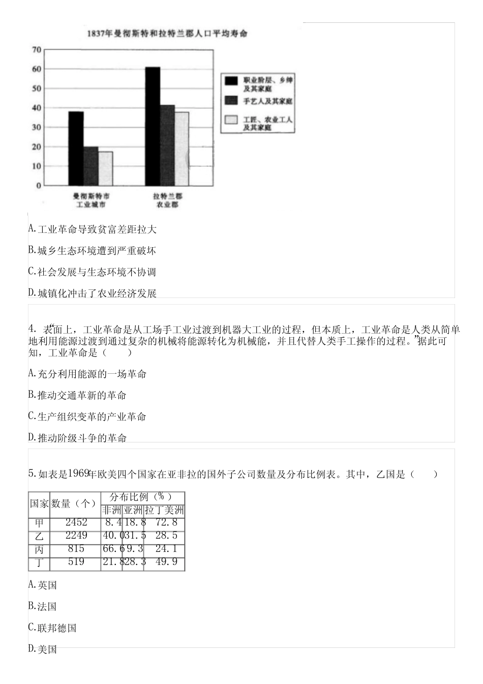 2022-2023学年全国高中高一下历史人民版同步练习(含解析) _第2页