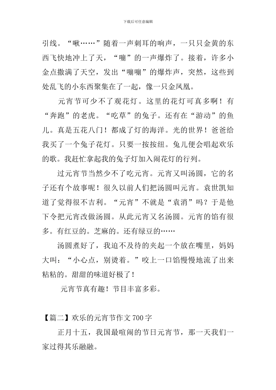 快乐的元宵节作文700字四篇_第2页