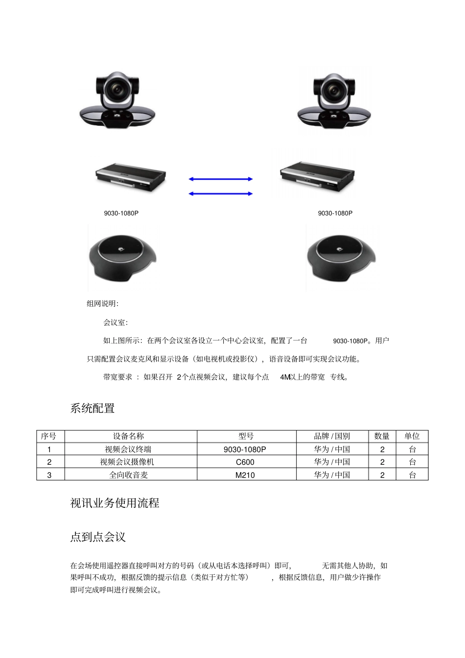 华为视频会议系统设计方案讲解_第3页