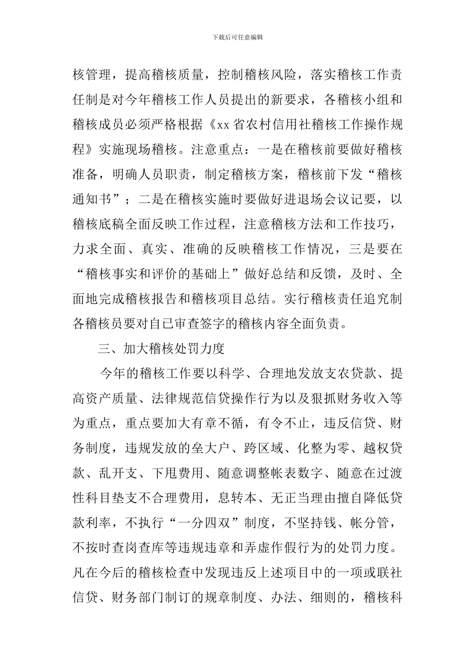 稽核的工作计划_第3页