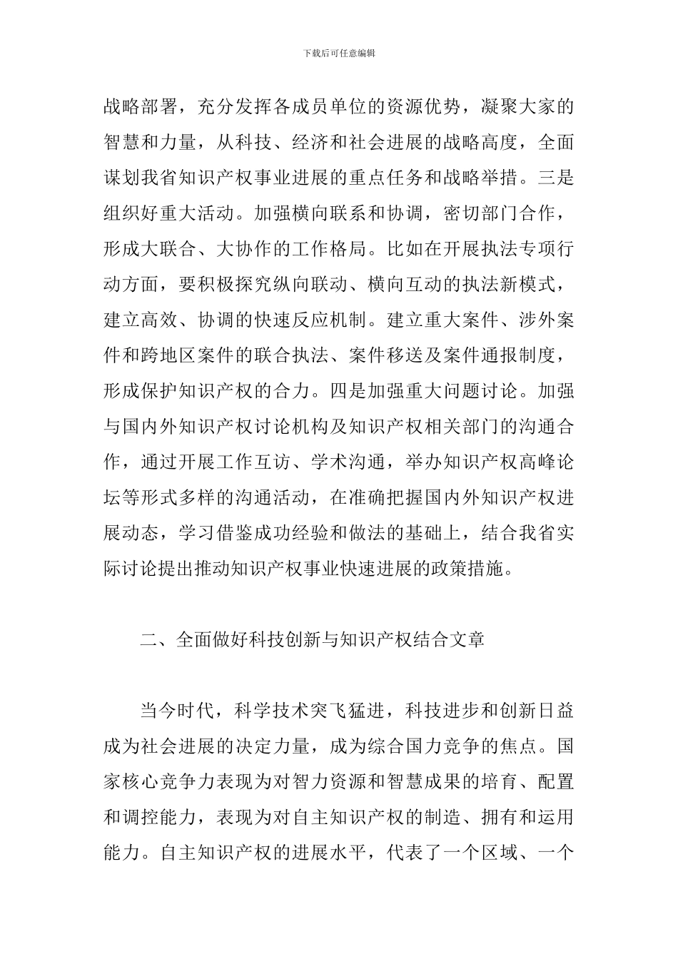 厅长在知识产权会议上发言_第3页