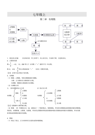 华师版初中数学全部知识点大全