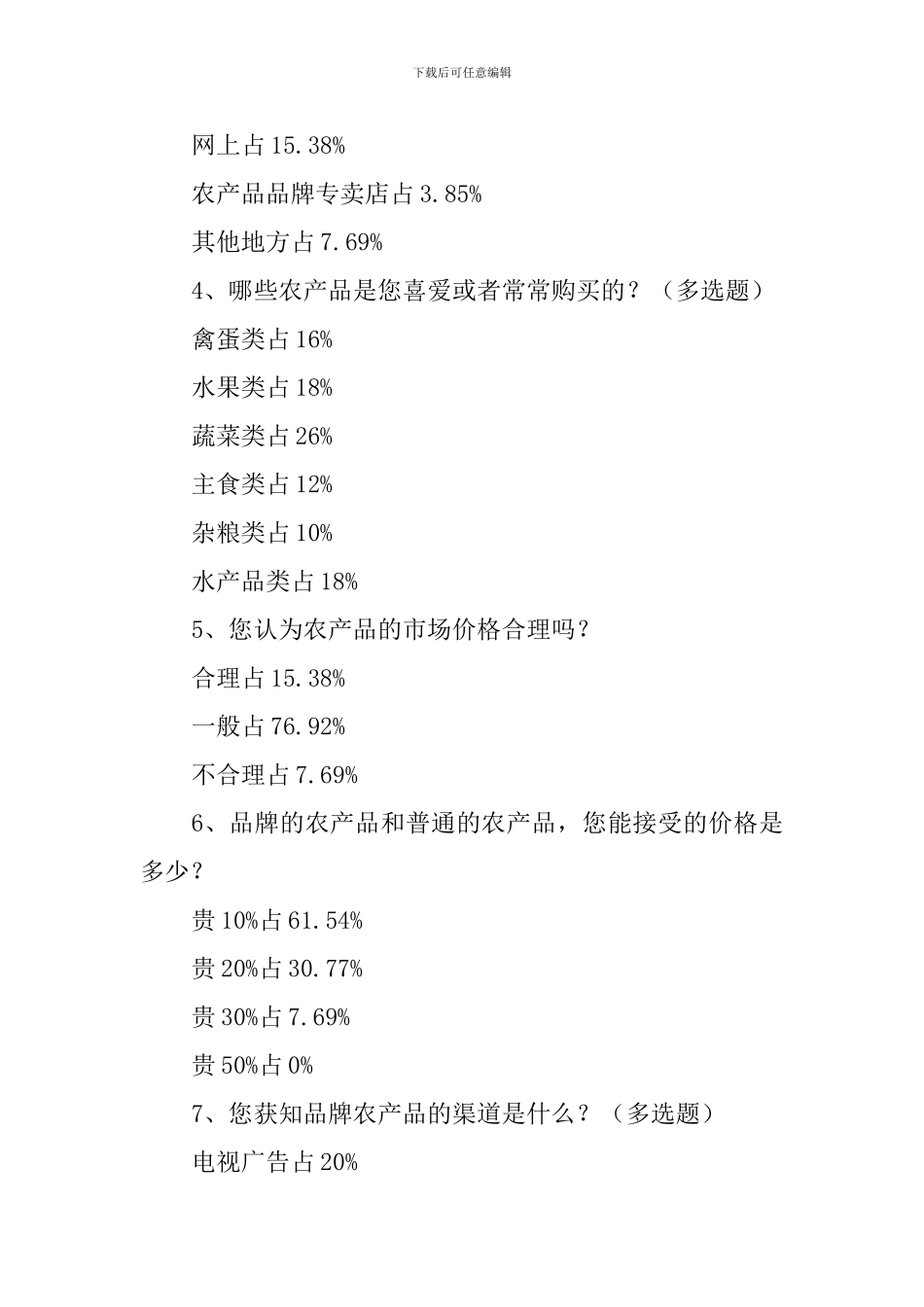2024年关于品牌农产品需求的调查报告_第2页