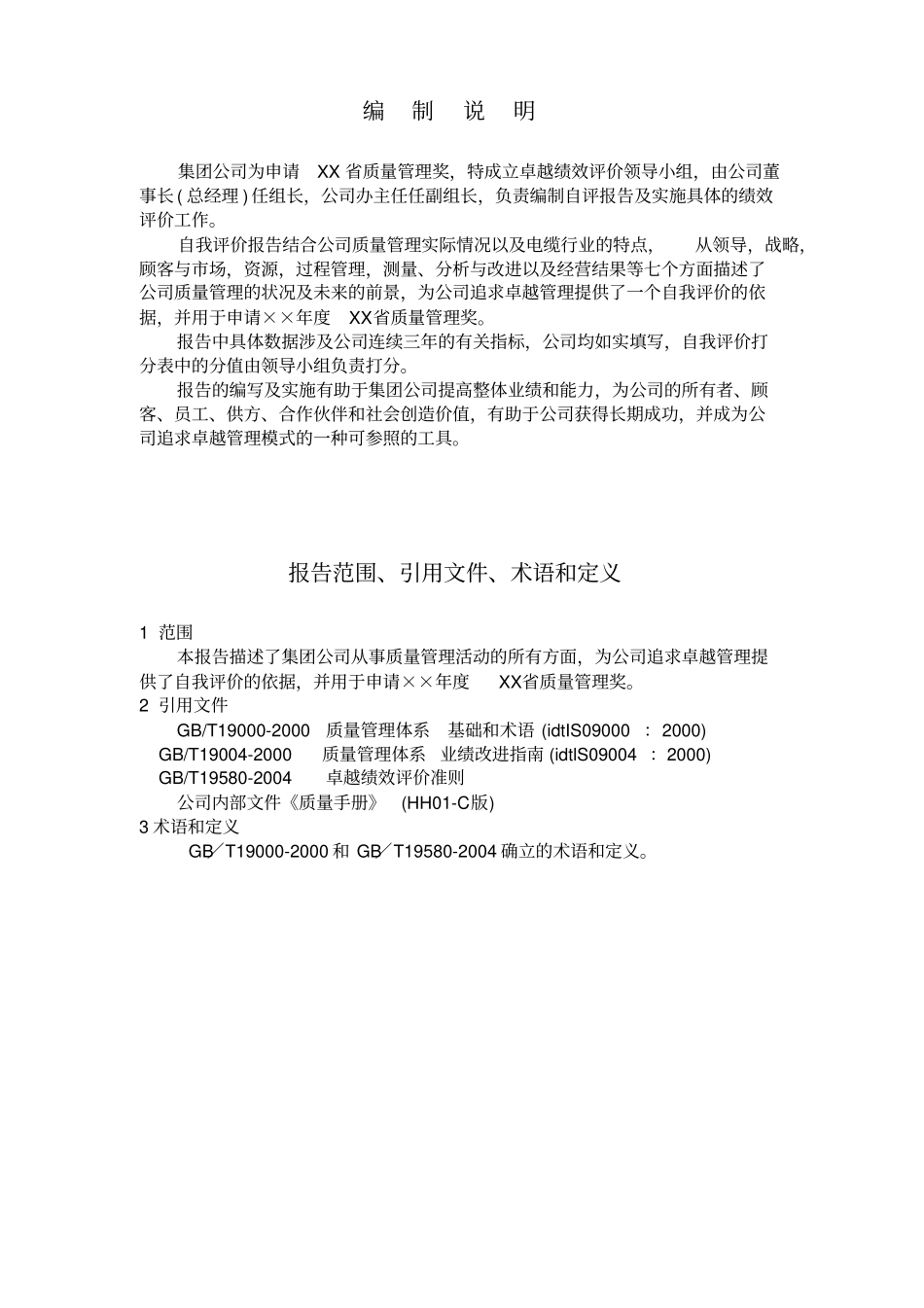 卓越绩效自评报告_第2页