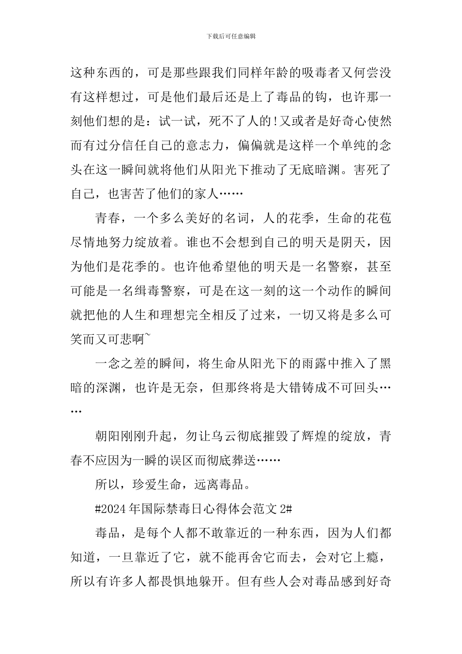 2024年国际禁毒日心得体会_第3页