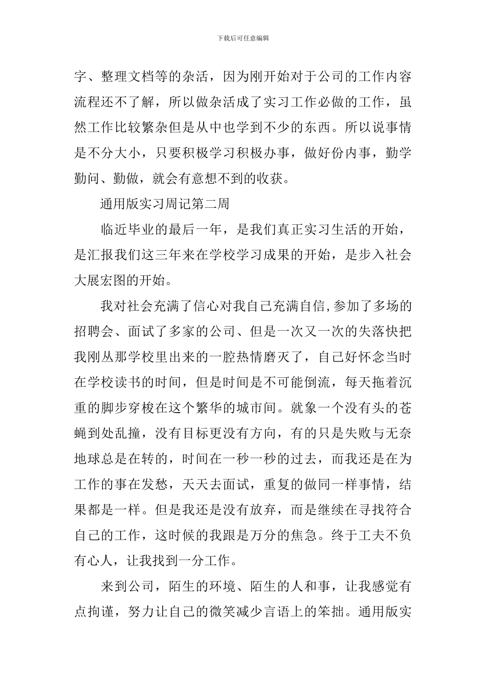 2024年最新实习周记通用版_第2页