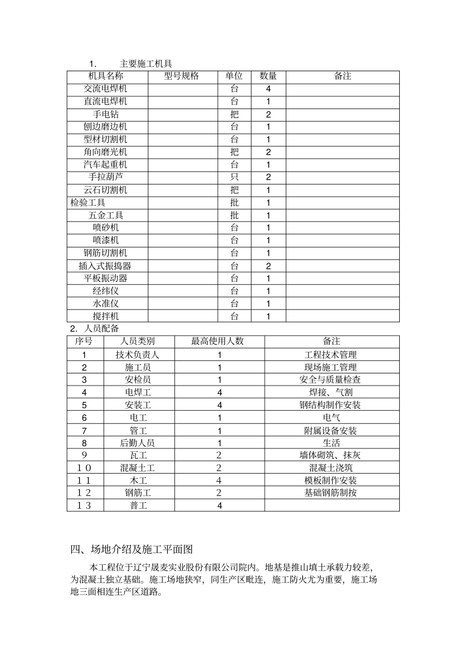 单层钢结构库房施工组织研究设计_第2页