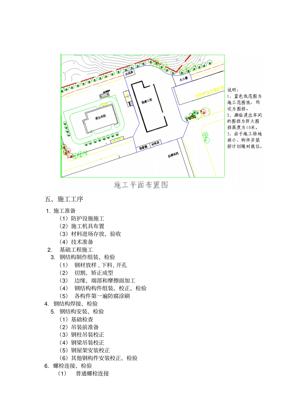 单层钢结构库房施工组织研究设计_第3页