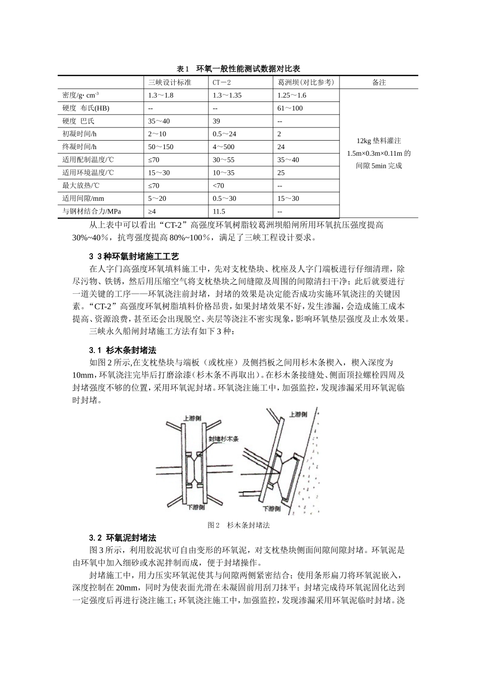 三峡船闸人字门高强度环氧填料施工_第3页