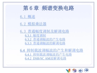 高频电子线路教案第6章频谱变换电路