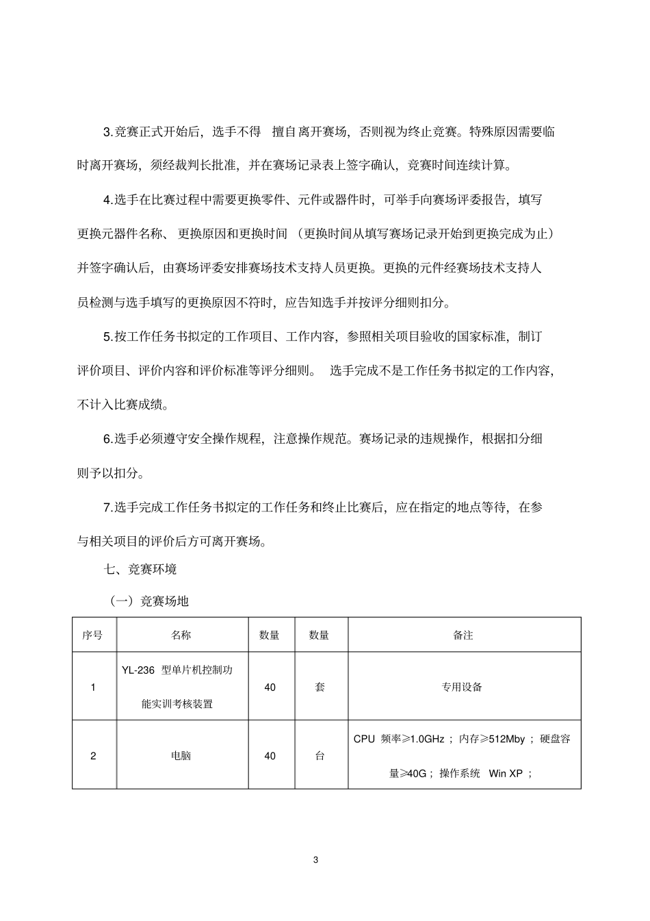 单片机控制装置安装与调试赛项竞赛规程模板_第3页
