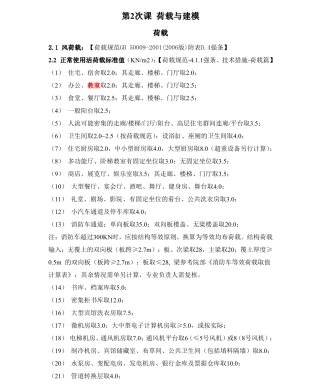 结构设计中各类荷载的确定方法
