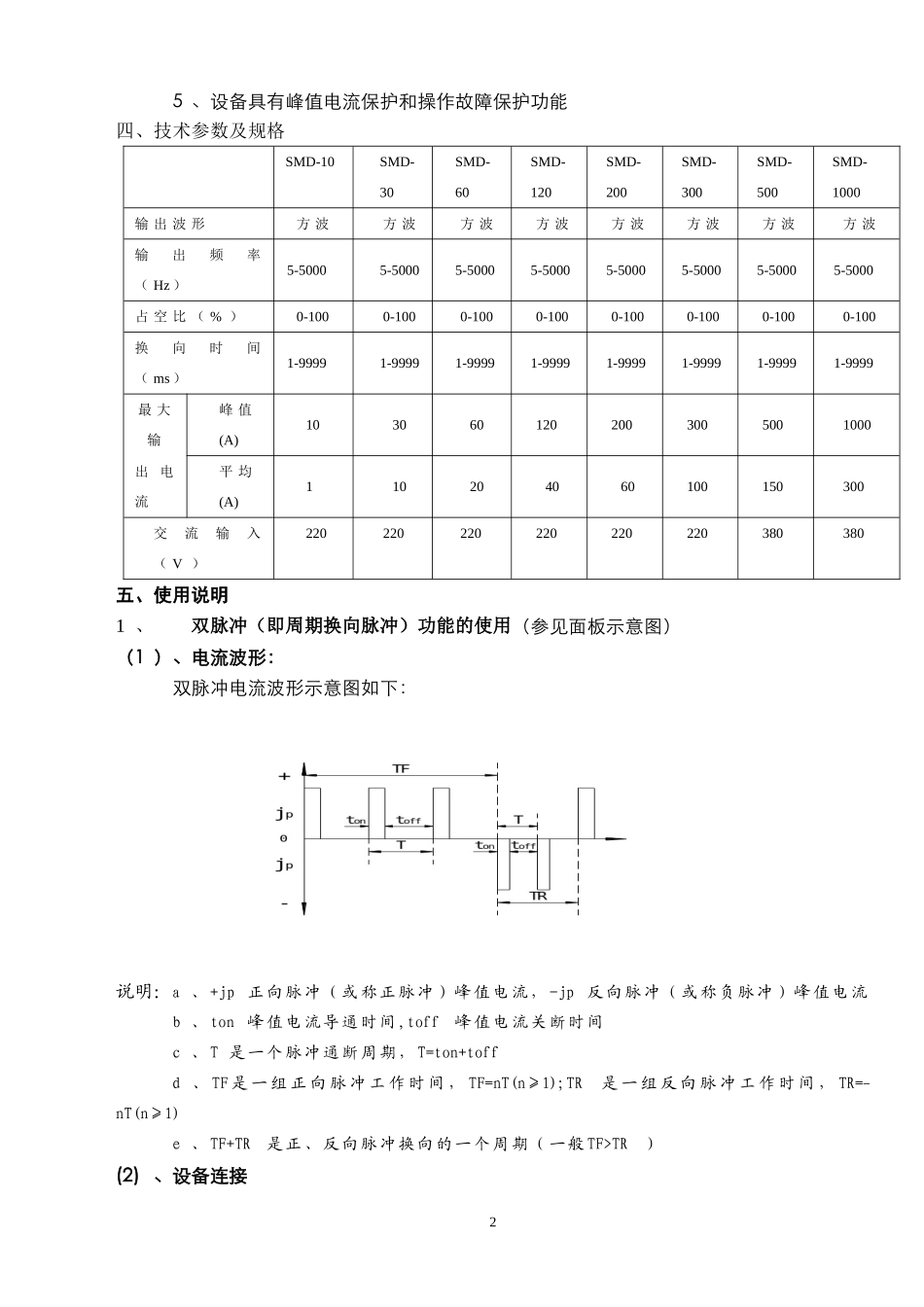 双脉冲电源说明书_第3页