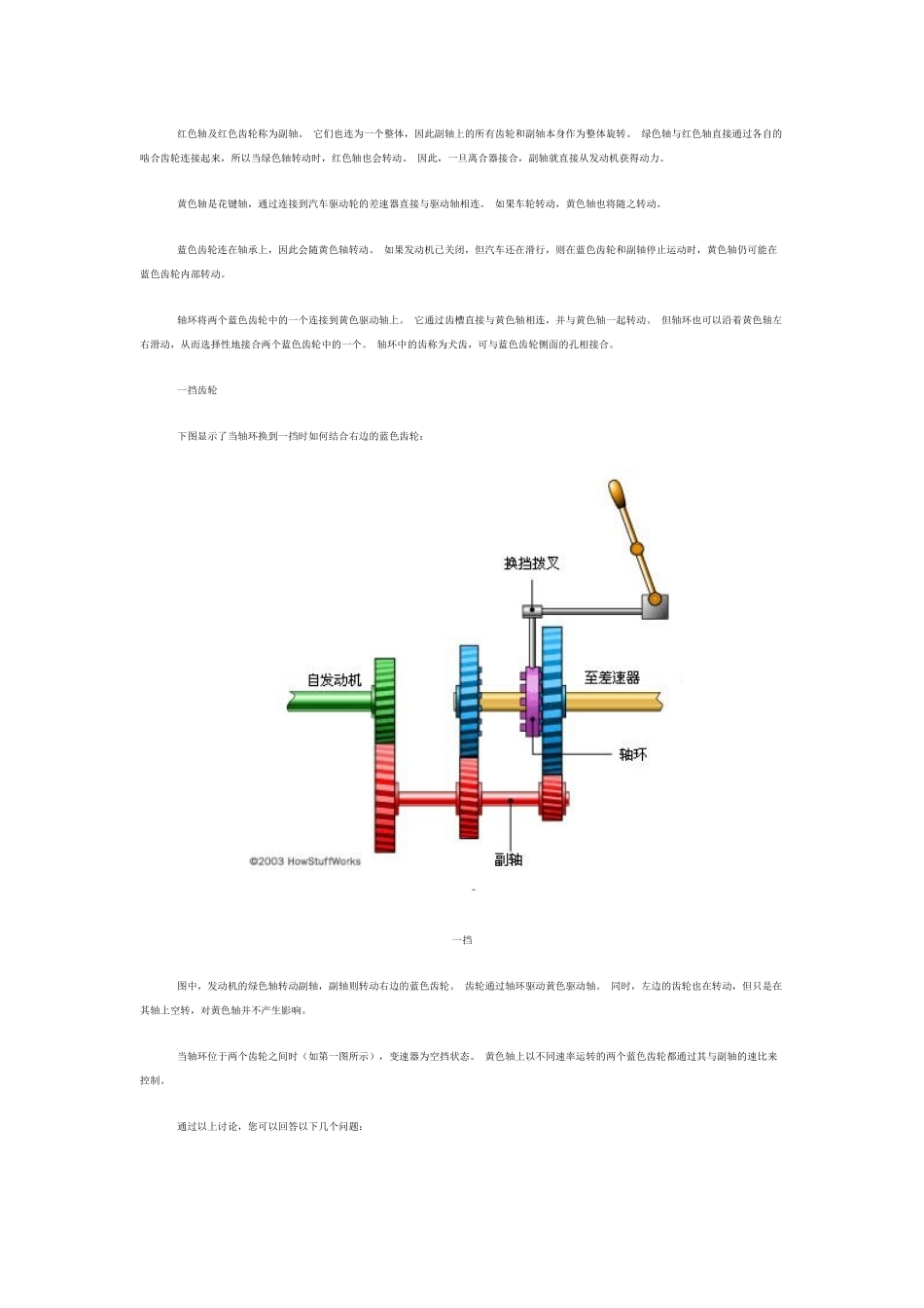 五速变速器为输入轴提供五种不同的齿比_第2页