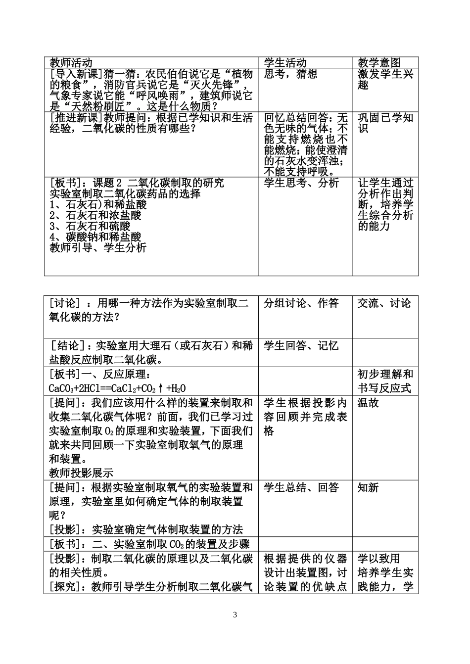 实验室制取二氧化碳教学设计_第3页