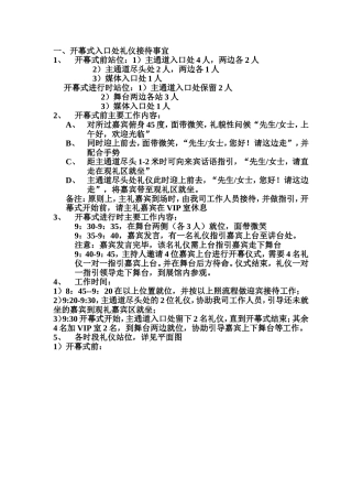 礼仪人员工作内容