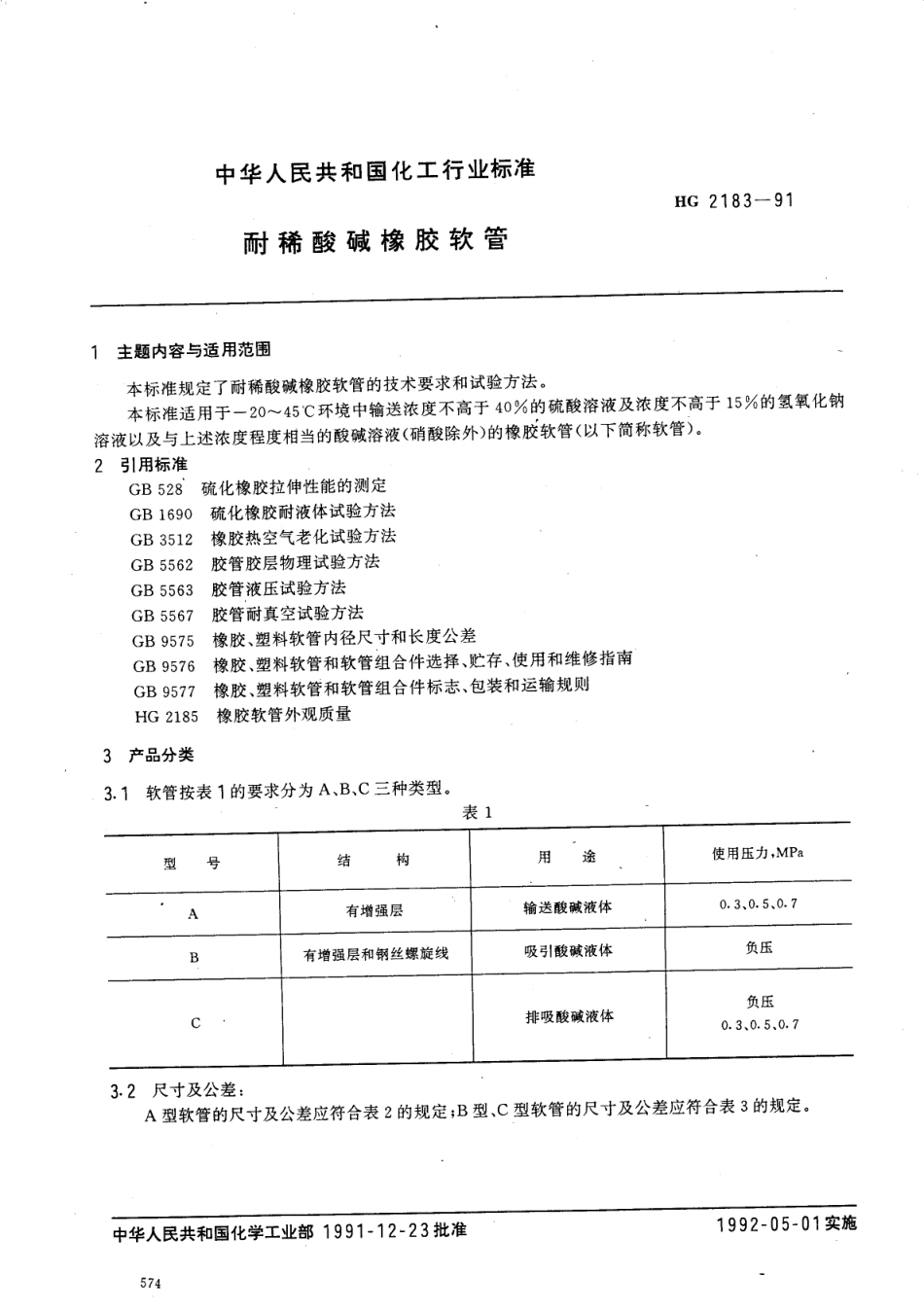 耐稀酸碱橡胶软管_第1页