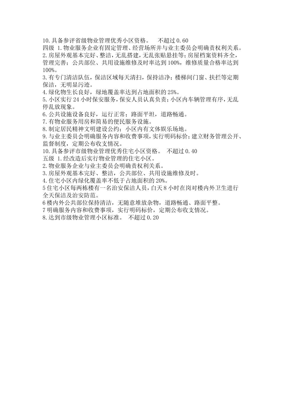 辽阳物业划分等级及收费标准_第3页