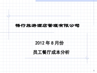 员工餐厅成本分析