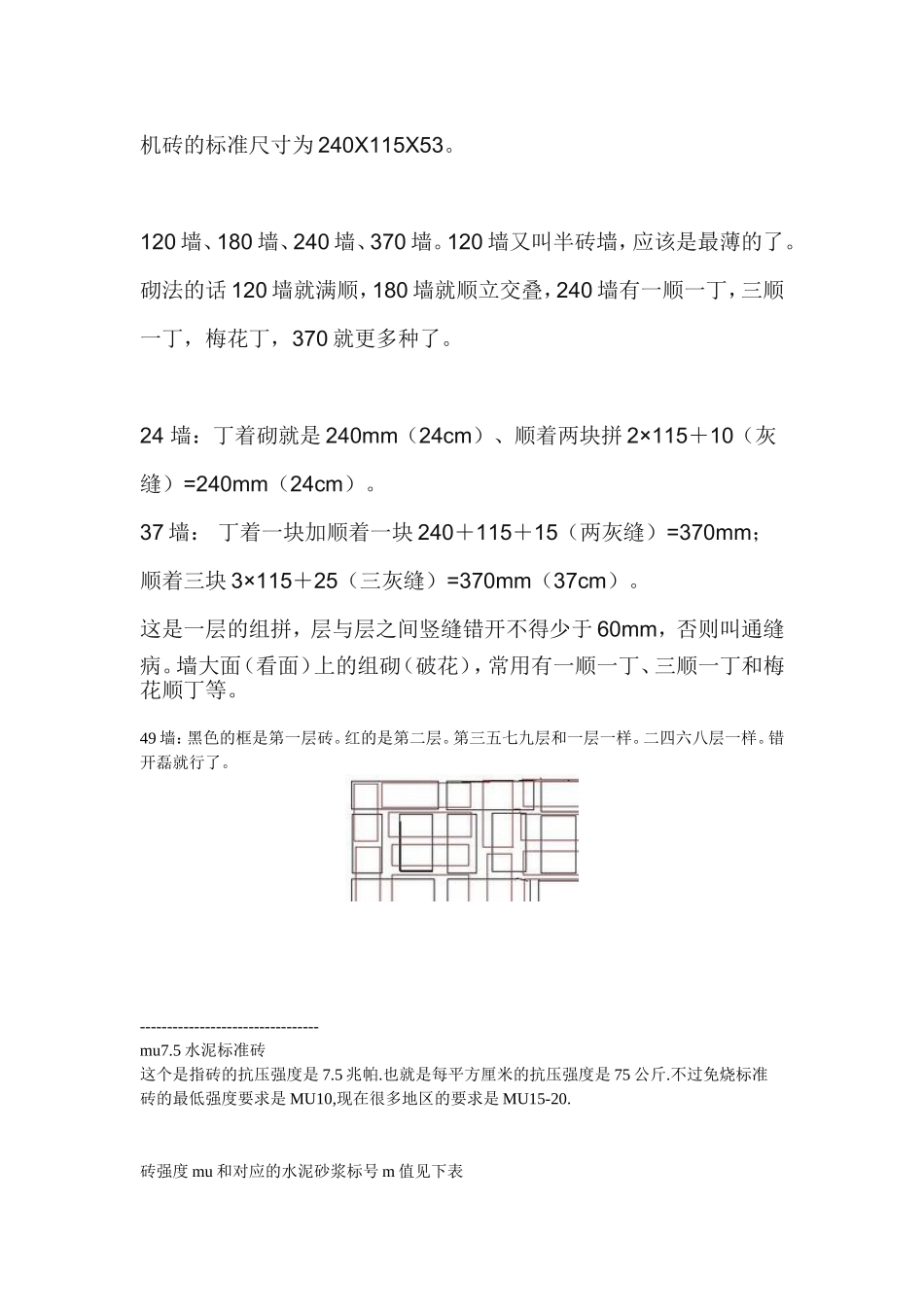 砖墙的计算公式_第1页