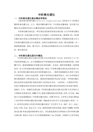 中阶梯光谱仪