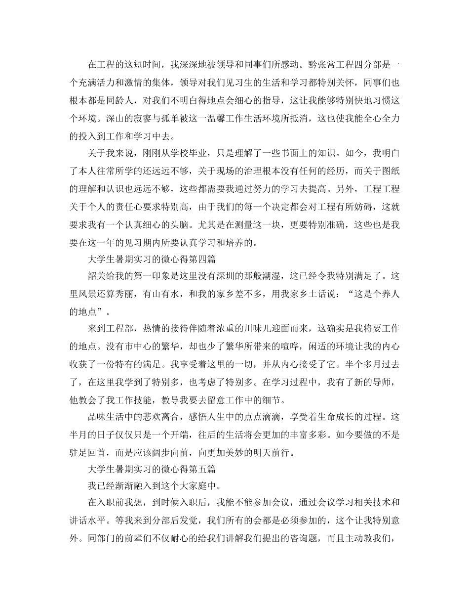 大学生暑期实习的微参考心得 _第2页