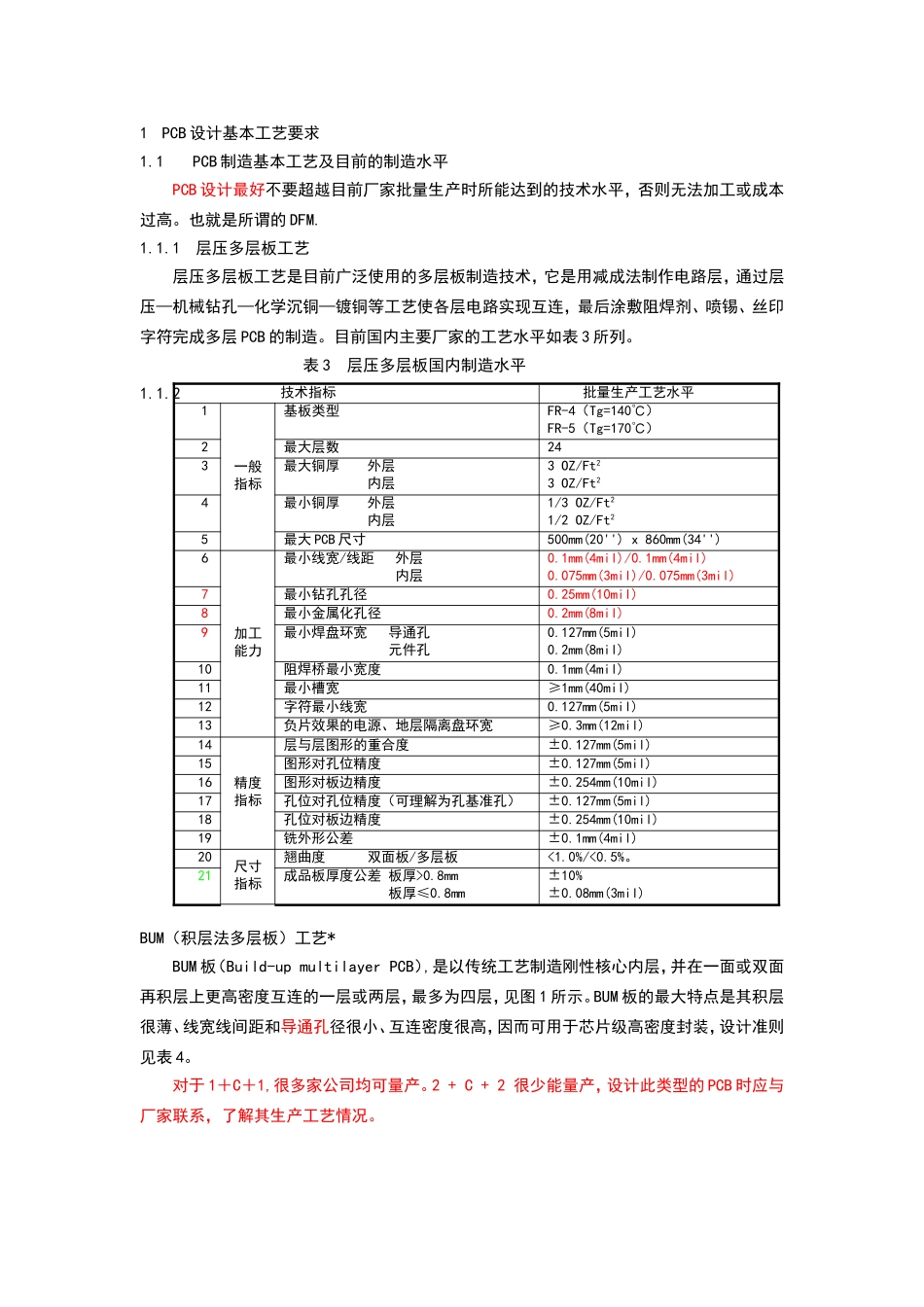PCB设计基本工艺要求_第1页