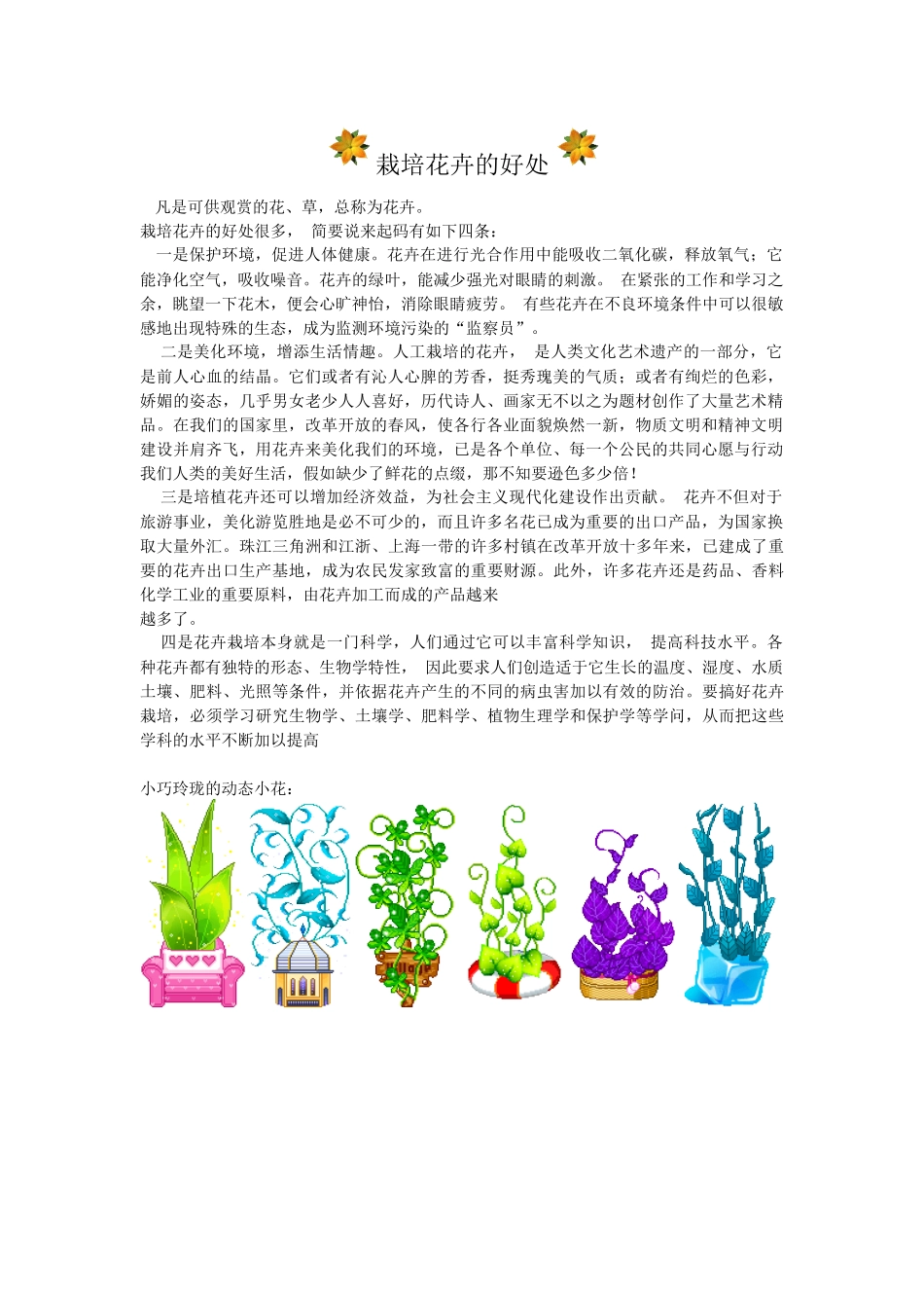 栽培花卉的好处_第1页