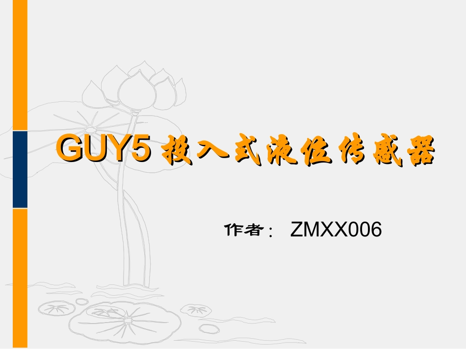 GUY5投入式液位传感器_第1页