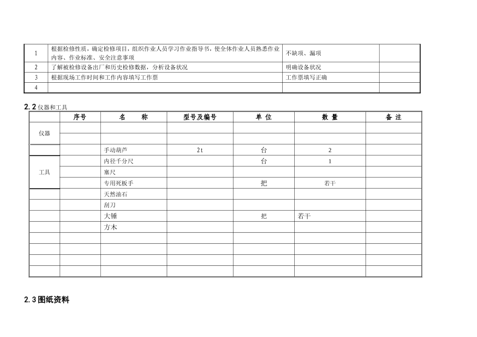 水轮机水导检修作业指导书_第2页