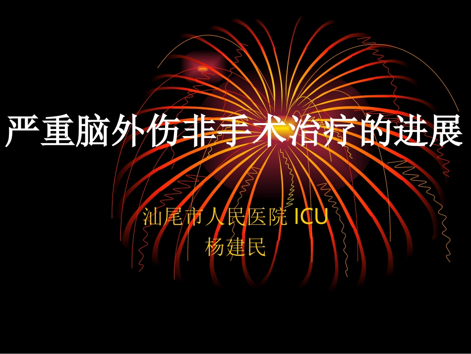 严重脑外伤非手术_第1页
