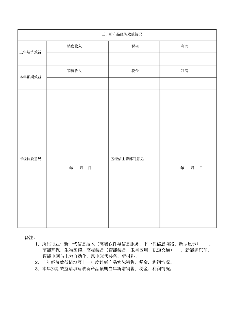 南京重点推广应用的新产品申请书_第3页