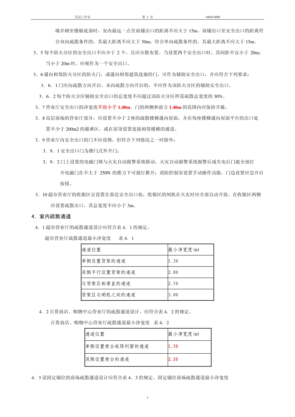 上海大中型商场防火技术规定_第3页