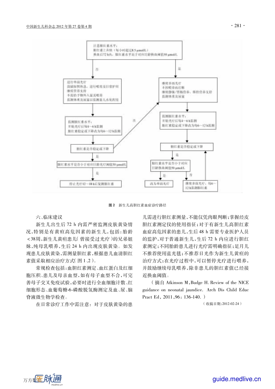 【医脉通指南频道】简介英国国家卫生医疗质量标准署新生儿黄疸诊治建议_第3页