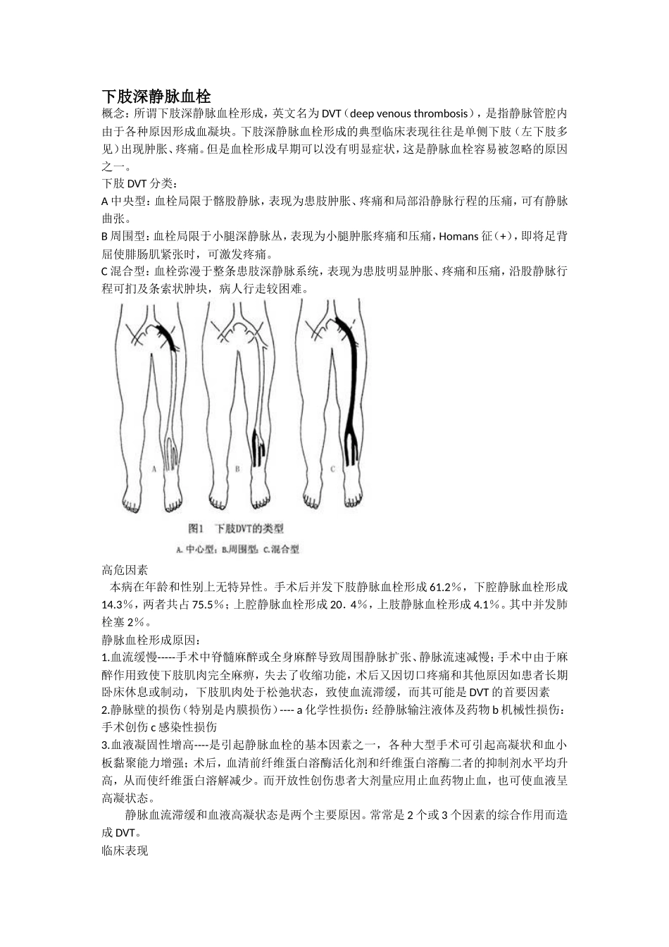 下肢深静脉血栓DVT_第1页