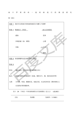 南卡罗莱纳州一起疾病流行的调查研究
