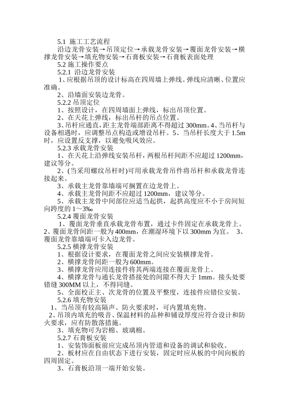 石膏板造型顶施工工法_第2页