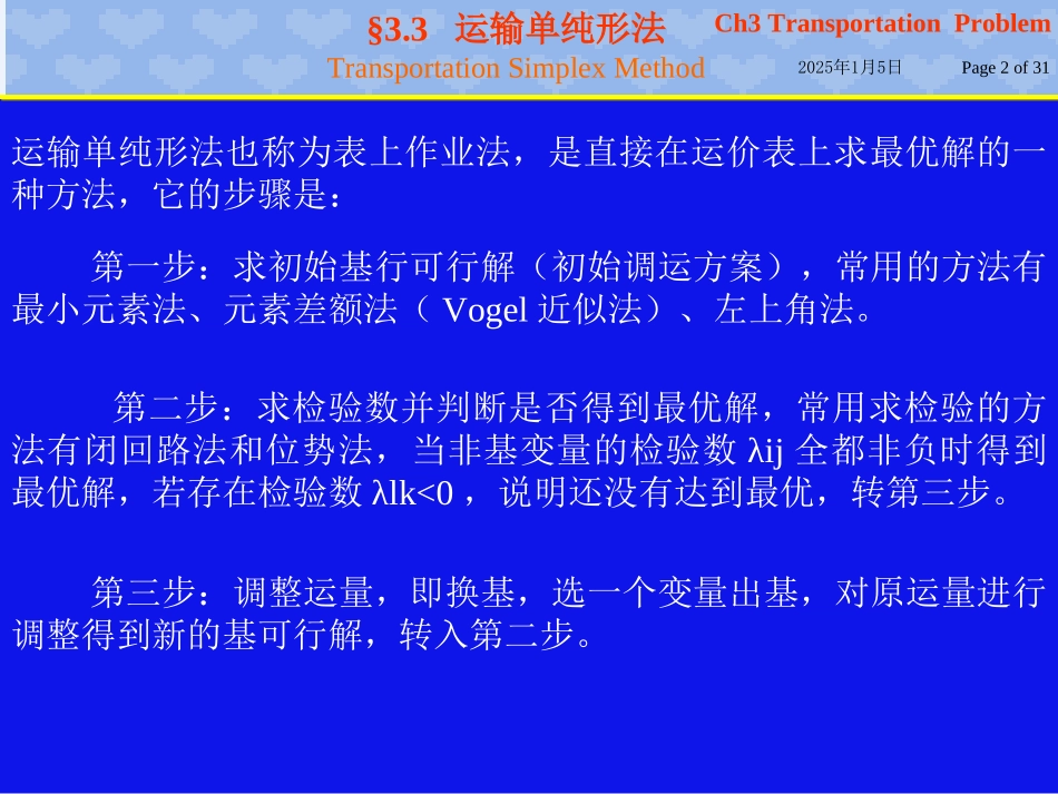运输单纯形法_第2页