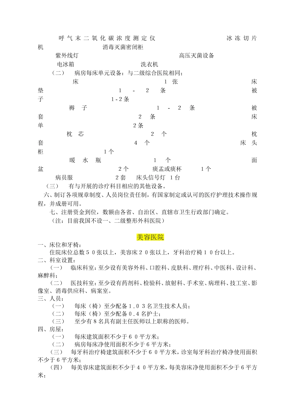 皮肤病医院基本标准_第3页
